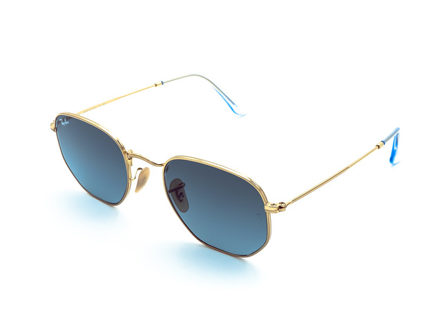 Сонцезахисні окуляри Ray-Ban Hexagonal Flat Lenses RB 3548-N 9123/3M 51 мм. GRADIENT BLUE. Фото 2