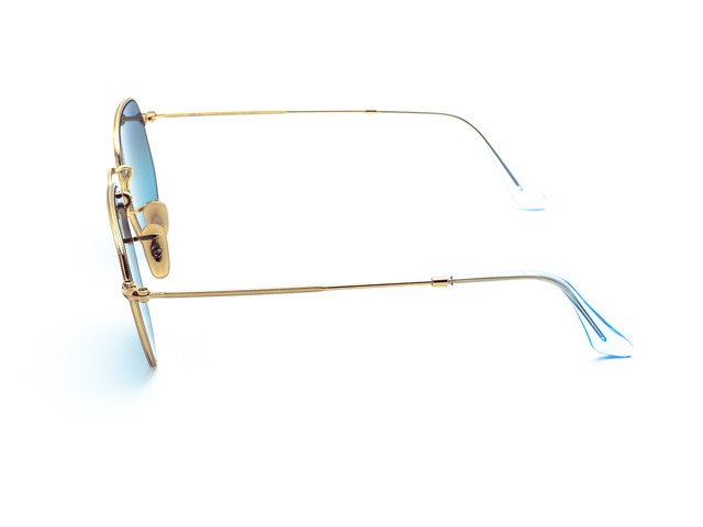 Сонцезахисні окуляри Ray-Ban Hexagonal Flat Lenses RB 3548-N 9123/3M 51 мм. GRADIENT BLUE. Фото 3