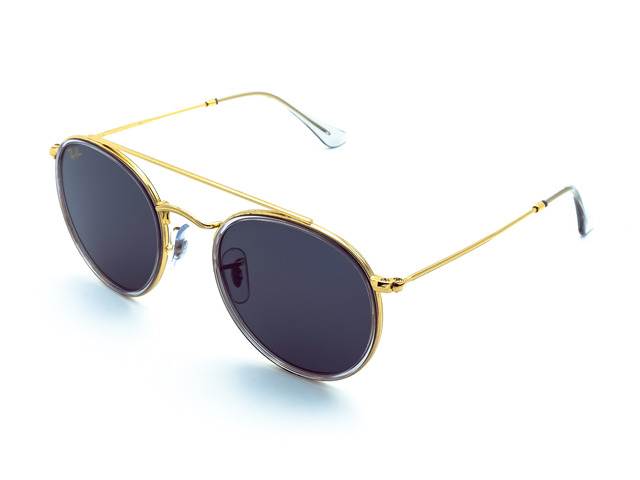 Сонцезахисні окуляри Ray-Ban Round Double Bridge RB 3647-N 9210/R5 51 мм. TINTED BLUE. Фото 2