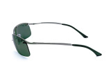 Сонцезахисні окуляри Ray-Ban Top Bar RB 3183 004/9A 63 мм. TINTED GREEN POLAR. Фото 3