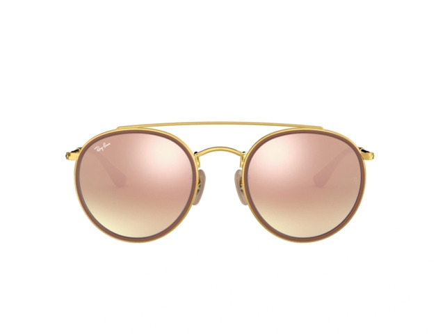 Сонцезахисні окуляри Ray-Ban Round Double Bridge RB3647N 001 51 мм. TINTED GREEN