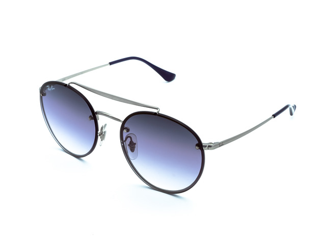 Сонцезахисні окуляри Ray-Ban Round Double Bridge FlatLenses RB 3614-N 9142/0U 54 мм. GRADIENT VIOLET. Фото 2