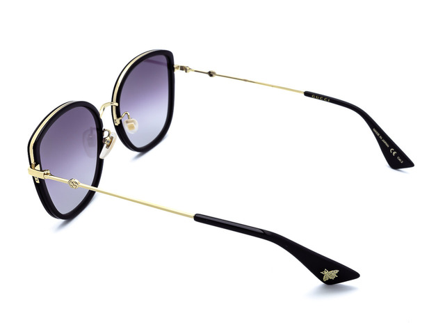 Сонцезахисні окуляри GUCCI GG0606SK 001 56 мм. GRADIENT PURPLE. Фото 4