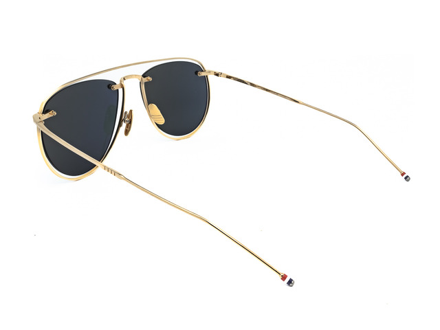 Сонцезахисні окуляри THOM BROWNE TBS-113-59-02 // GLD-BLK 59мм. TINTED GREY. Фото 4