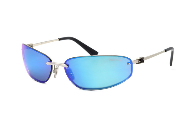 Сонцезахисні окуляри MIU MIU SMU A50 1BC-10K 69мм  MIRROR BLUE. Фото 2