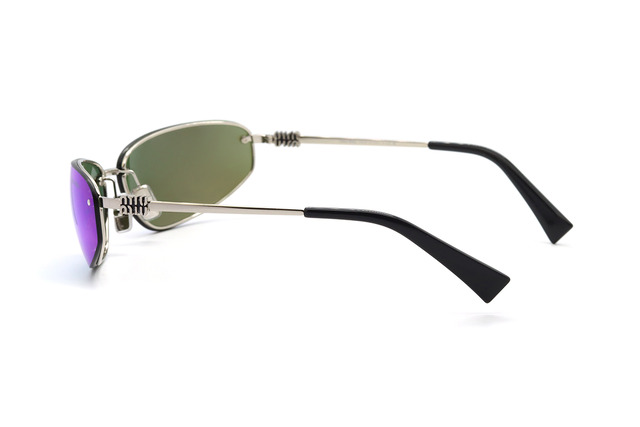 Сонцезахисні окуляри MIU MIU SMU A50 1BC-10K 69мм  MIRROR BLUE. Фото 3