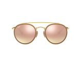 Сонцезахисні окуляри Ray-Ban Round Double Bridge RB 3647-N 001/7O 51 мм. MIRROR GOLD