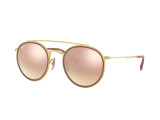 Сонцезахисні окуляри Ray-Ban Round Double Bridge RB 3647-N 001/7O 51 мм. MIRROR GOLD. Фото 2
