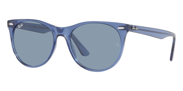 Сонцезахисні окуляри Ray-Ban Wayfarer II Classic RB 2185 6587/56 55 мм. TINTED BLUE. Фото 2