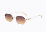 Сонцезахисні окуляри Carolina Lemke CL3829-2 49 мм GRADIENT BROWN. Фото 2