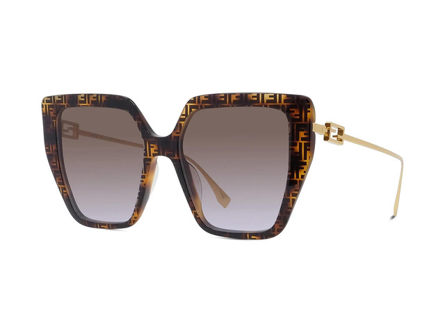 Сонцезахисні окуляри FENDI FE40012U 55F  55мм. GRADIENT BROWN. Фото 2