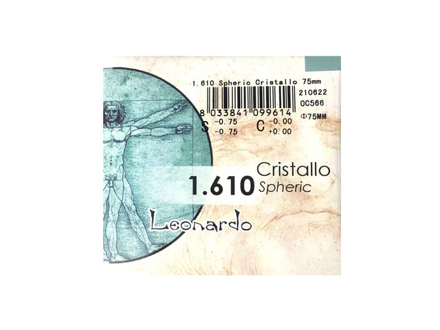 Лінзи для окулярів LEONARDO 1.61 Cristallo. Фото 2