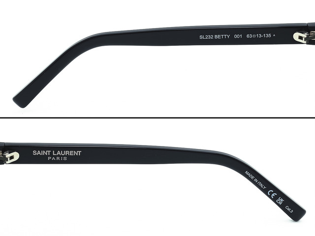 Сонцезахисні окуляри SAINT LAURENT SL232 BETTY 001 63 мм. TINTED GREY. Фото 5