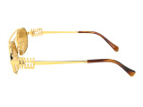 Сонцезахисні окуляри MIU MIU SMU 54Z 5AK-40D 53 мм. MIRROR GOLD. Фото 3