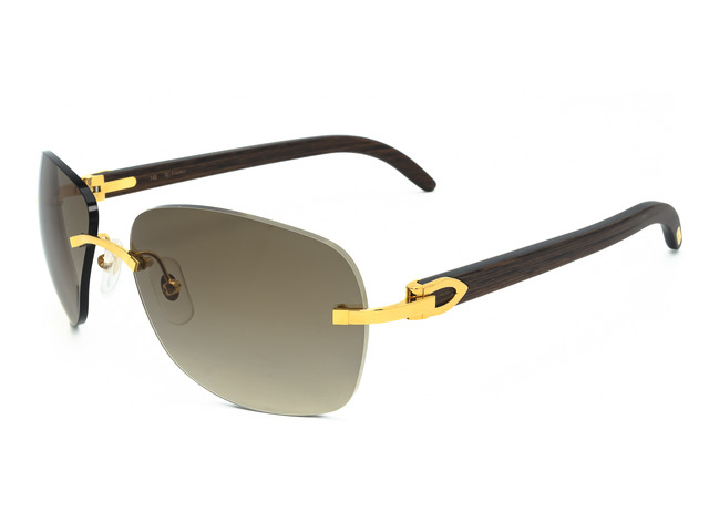 Сонцезахисні окуляри Cartier CT0014RS 001 58 мм. GRADIENT BROWN. Фото 2