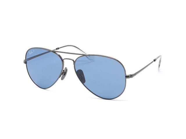 Сонцезахисні окуляри Ray-Ban Aviator Titanium RB 8089 165/S2 58 мм TINTED BLUE POLAR. Фото 2