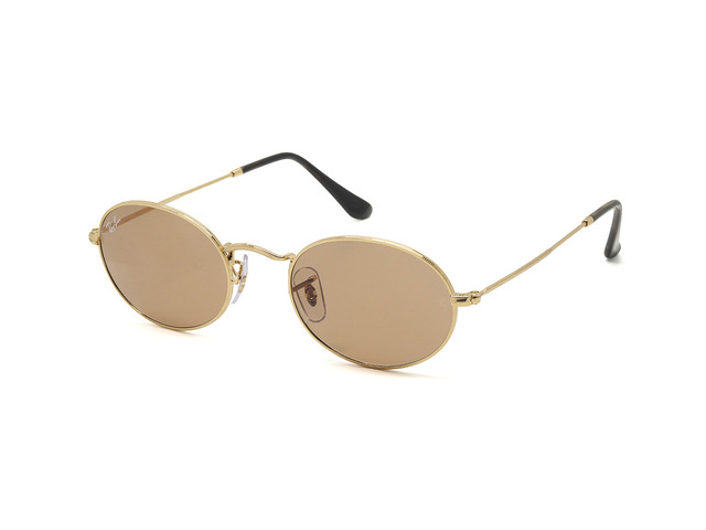 Сонцезахисні окуляри Ray-Ban Oval Flat Lenses RB 3547 001/53 51 мм. TINTED BROWN. Фото 2