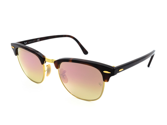 Сонцезахисні окуляри Ray-Ban Clubmaster Flash Lenses RB 3016 990/7O 49 мм. MIRROR BROWN. Фото 2