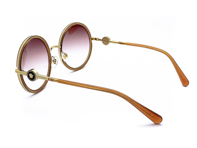 Сонцезахисні окуляри VERSACE 2229 1252/0P 1N 56 мм. GRADIENT BROWN. Фото 4