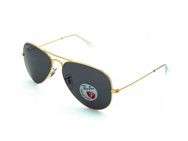 Сонцезахисні окуляри Ray-Ban Aviator Large Metal RB 3025 9196/48 54 мм. TINTED BLACK POLAR. Фото 2