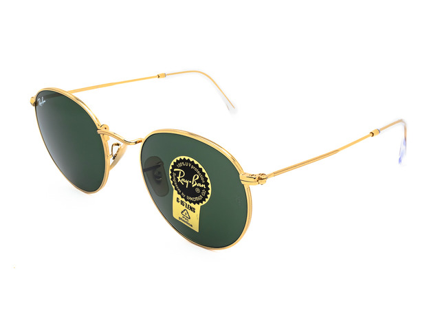 Сонцезахисні окуляри Ray-Ban Round Metal RB 3447 001 47 мм. TINTED GREEN. Фото 3