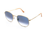 Сонцезахисні окуляри Ray-Ban Hexagonal RB 3548 001/3F 51 мм. GRADIENT LIGHT BLUE. Фото 2