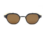 Сонцезахисні окуляри THOM BROWNE TBS 812-46-03//BLK-GLD 46мм. TINTED BROWN. Фото 4