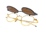 Сонцезахисні окуляри THOM BROWNE TBS 812-46-03//BLK-GLD 46мм. TINTED BROWN. Фото 3